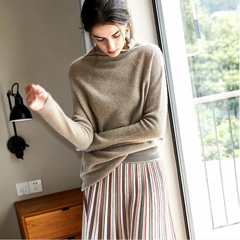 100%Cashmere Sweater Pullover Turtleneck Lady Winter Camel Sweaters Girl WHOLESALE ONLY 